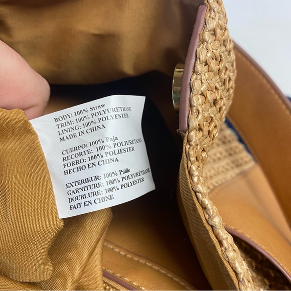 Madden Girl tan straw and polyurethane bucket bag - Picture 4 of 10